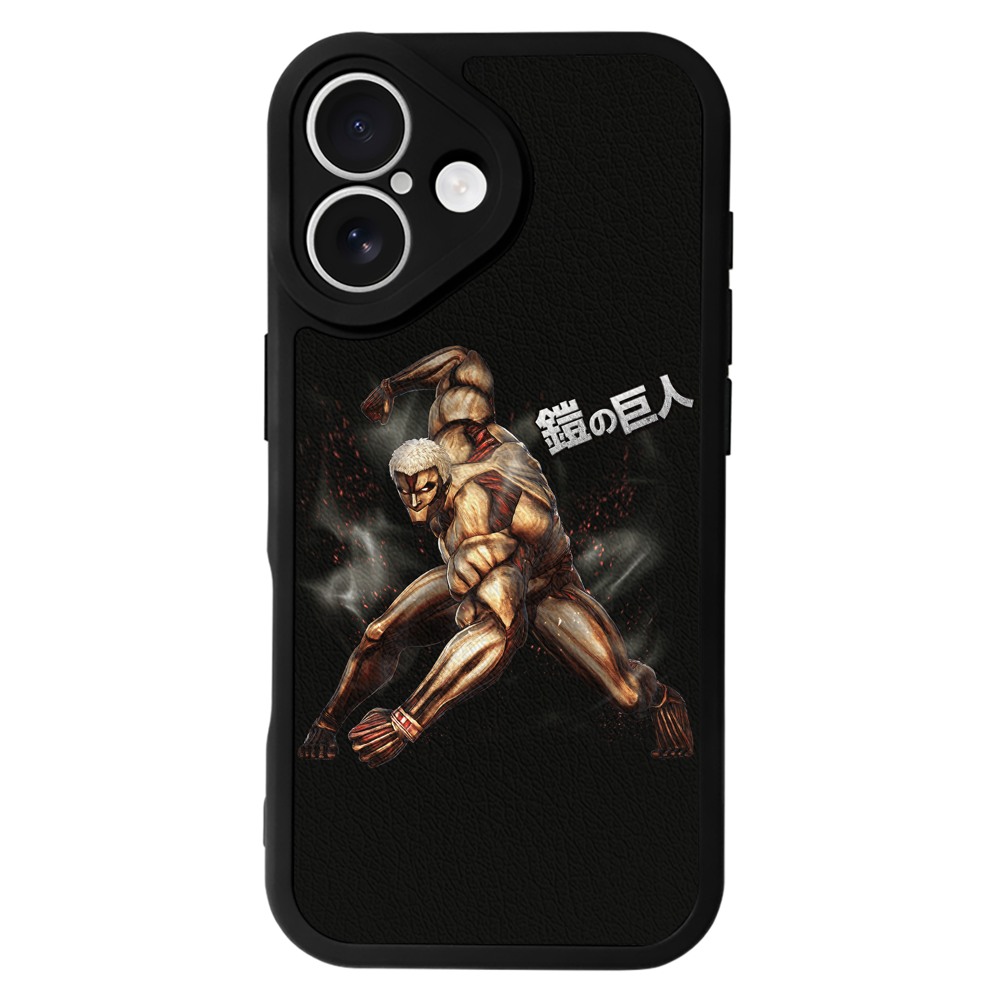 （画像用） 進撃の巨人 Attack on Titan 【iPhone 16シリーズ対応】シリコンスマホケース（レザー調） 材質：シリコン